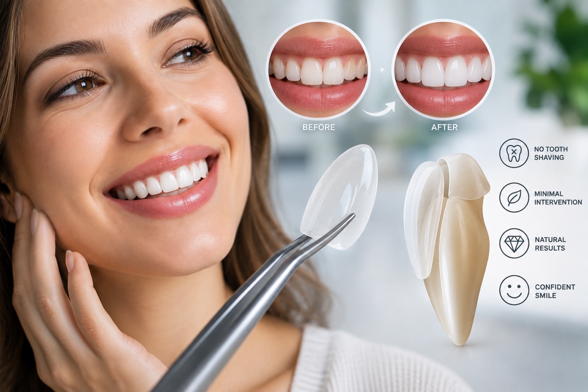 Prepless veneer: diş kesmeden uygulanan ultra ince porselen lamine ve önce-sonra gülüş